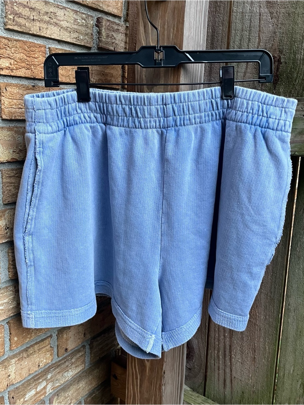 Aerie Light Blue Elastic-Waist Sweatshorts